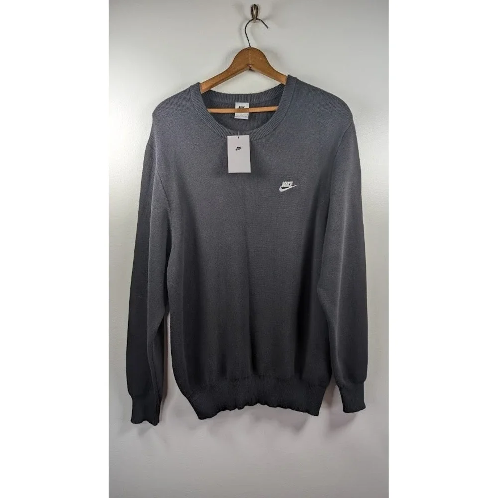 Nike Men's‎ Crewneck Sweater Size Large FQ2912 Preppy Golf Gorpcore Heavy NEW